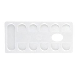 Palette lefranc bourgeois rectangulaire plastique
