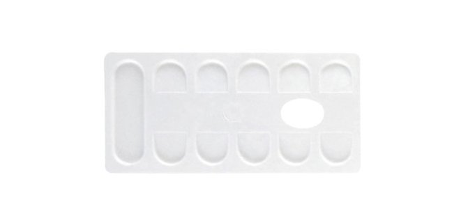 Palette lefranc bourgeois rectangulaire plastique