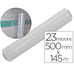 Film étirable 500mmx145m épaisseur 23 microns bonne adhérence transparent
