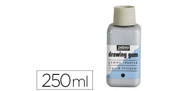 Gomme réserve pébéo drawing gum pelliculable flacon 250ml