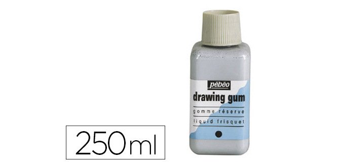 Gomme réserve pébéo drawing gum pelliculable flacon 250ml