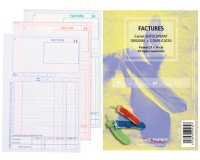 Manifold rouge papier 140x210mm 50 triplis factures