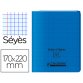 Cahier conquérant polypropylène a5+ 17x22cm 140 pages 90g séyès coloris bleu