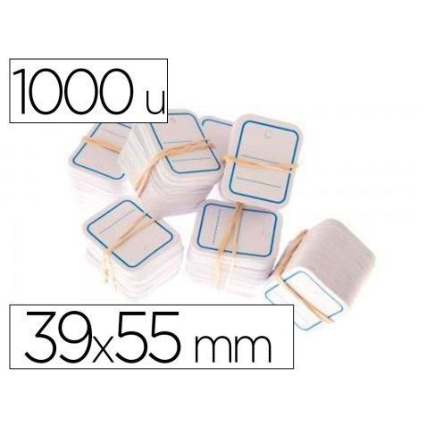 Etiquette à suspendre, 39 x 55 mm, perforé, ligné