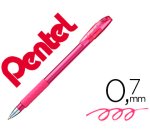 Stylo-bille pentel feel-it écriture moyenne pointe 0.7mm encre coloris rose