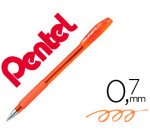 Stylo-bille pentel feel-it écriture moyenne pointe 0.7mm encre coloris orange