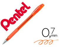 Stylo-bille pentel feel-it écriture moyenne pointe 0.7mm encre coloris orange