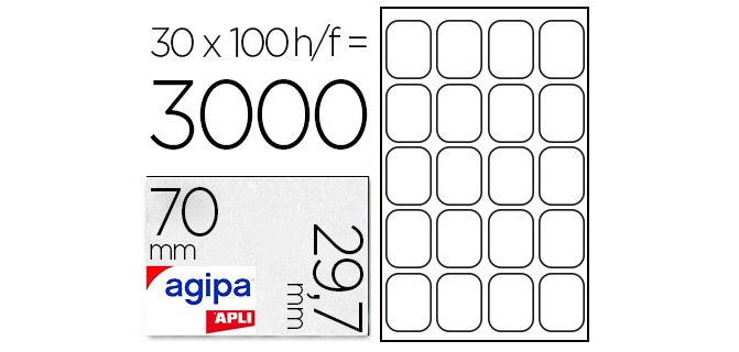 Etiquette universelle, 70 x 29,7 mm, POSE EXPRESS