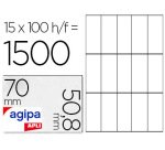 Etiquette universelle, 70 x 50,8 mm, coins droits