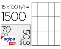 Etiquette universelle, 70 x 50,8 mm, coins droits