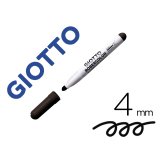 Marqueur giotto robercolor effaçable tableau blanc pointe medium ogive 4 mm coloris noir