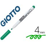 Marqueur giotto robercolor effaçable tableau blanc pointe medium ogive 4 mm coloris vert