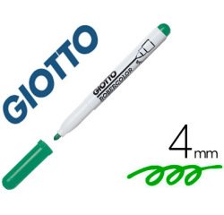 Marqueur giotto robercolor effaçable tableau blanc pointe medium ogive 4 mm coloris vert