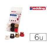 Buse spray edding peinture 5200 interchangeable coloris assortis blister 6 unités