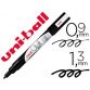 Marqueur uniball craie chalk marker pointe conique fine 0.9/1.3mm craie liquide noir