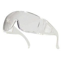 Lunettes visiteur deltaplus piton polycarbonate monobloc uv400 incolore
