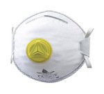 Demi-masque deltaplus jetable m1200v fibre synthétique non tissée moule ffp2 lanières élastique valve boite de 10