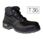Chaussure haute cuir croupon pigmenté mesh polyamide semelle pu bi-densité coloris noir taille 36 paire