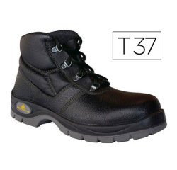 Chaussure haute cuir croupon pigmenté mesh polyamide semelle pu bi-densité coloris noir taille 37 paire