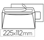 Enveloppe gpv dl+ 112x225mm 90g adhésive fermeture rapide sécurisée définitive fenêtre 45x100mm blanche boîte 500 unités