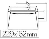 Enveloppe gpv c5 162x229mm 90g adhésive fermeture rapide sécurisée définitive fenêtre 45x100mm blanche boîte 500 unités