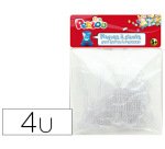 Plaque graine creative picots support perles a repasser 10cmsachet 4 unites