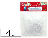 Plaque graine creative picots support perles a repasser 10cmsachet 4 unites