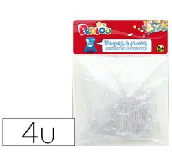 Plaque graine creative picots support perles a repasser 10cmsachet 4 unites