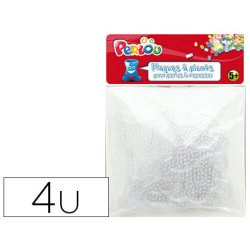 Plaque graine creative picots support perles a repasser 10cmsachet 4 unites