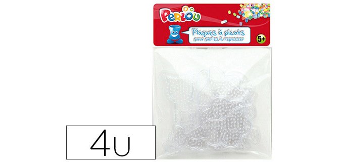 Plaque graine creative picots support perles a repasser 10cmsachet 4 unites