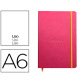 Rhodiarama carnet rembordé rigide 9x14 cm 192 pages uni papier ivoire 90g fermeture élastique - Framboise