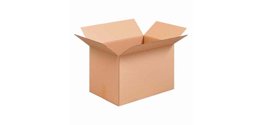 Caisse américaine kraft 600x400x400mm simple cannelure livrée à plat écru .