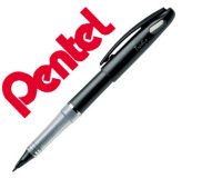 Stylo feutre à plume rechargeable encre liquide Pentel Tradio TRJ 50, noir