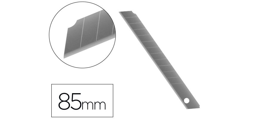 Lames standard pour cutter Maped 9 mm - Blister de 10