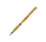 Stylo-bille uniball signo broad écriture large 0.8mm pointe 1mm grip caoutchouc encre gel résistante eau lumière or