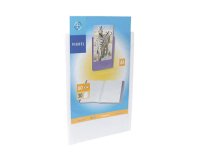 Protège-documents viquel personnalisable polypropylène 5/10e a4 240x310mm 60 vues ouverture 180 degrés coloris blanc