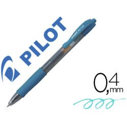 Roller pilot g2 7 fun ecriture moyenne 0.4mm encre gel retractable corps translucide grip caoutchouc couleur turquoise