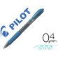 Roller pilot g2 7 fun ecriture moyenne 0.4mm encre gel retractable corps translucide grip caoutchouc couleur turquoise