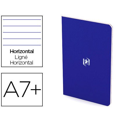 Carnet agrafé oxford pocket notes 9x14cm 48 pages 90g coloris bleu-roi