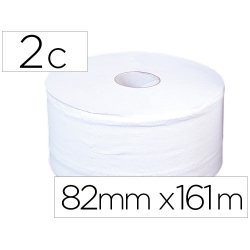 Papier hygienique jumbo 2c cellulose blanc mandril 70mm  pour distributeur 75183