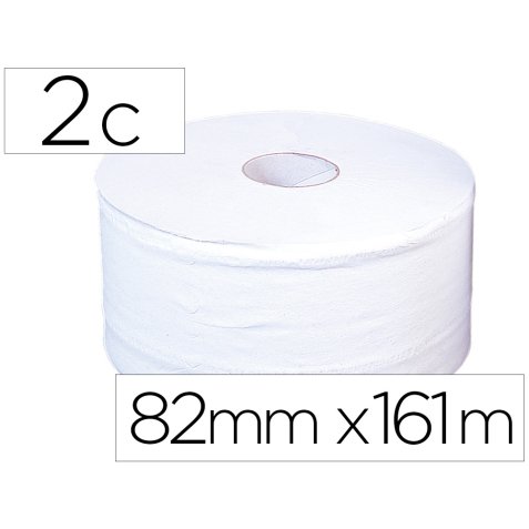 Papier hygienique jumbo 2c cellulose blanc mandril 70mm  pour distributeur 75183