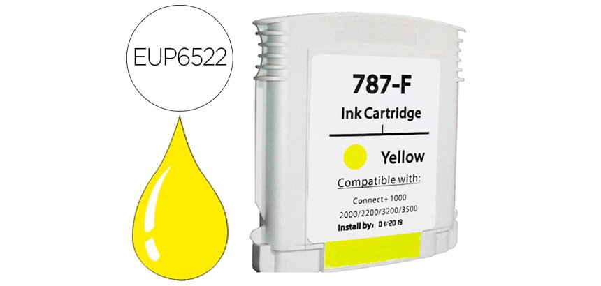 Cartouche d'encre compatible pitney bowes jaune