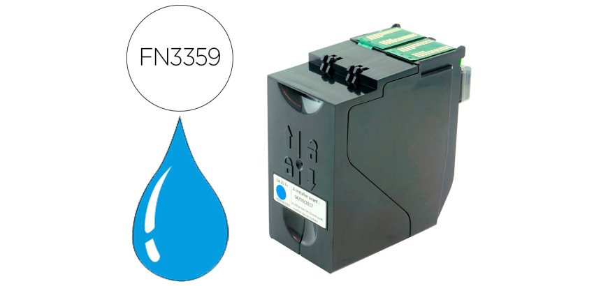 Cartouche d'encre compatible pitney bowes 100 bleu
