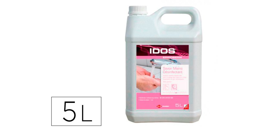 Savon mains bactericide coldis milieu hospitalier     agro-alimentaire actif sur    virus h1n1 bidon 5 l