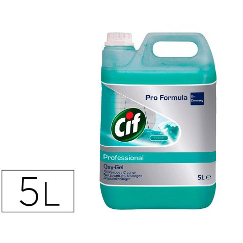 Nettoyant multi-usage cif oxy-gel sols et toutes        surfaces lavables murs        carrelages parfum ocean bidon