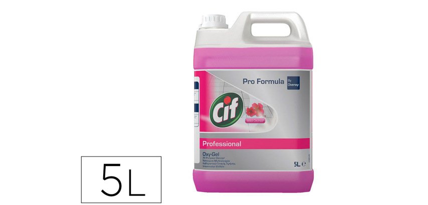 Nettoyant multi-usage cif oxy-gel sols et toutes        surfaces lavables murs        carrelages parfum orchidee
