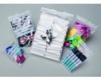 Sachet transparent ecoclip polyethylene basse densite    fermeture zip trou pba08      6mm 10x15cm 100 unites