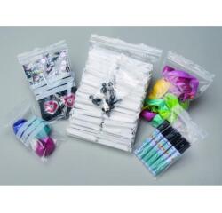 Sachet transparent ecoclip polyethylene basse densite    fermeture zip trou pbag16     6mm 18x25cm 100 unites
