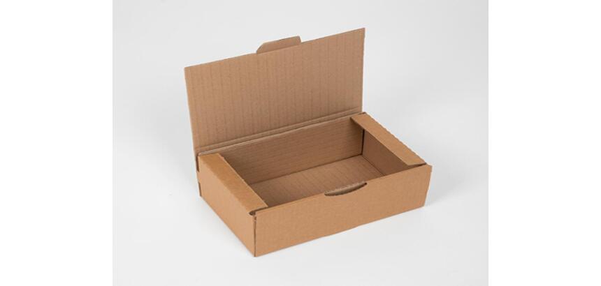 Boite expedition postale kraft brun petit format       solide rigide renforts        exterieurs montage facile