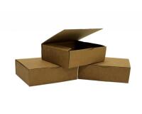 Boite expedition postale kraft brun petit format       solide rigide renforts        exterieurs montage facile